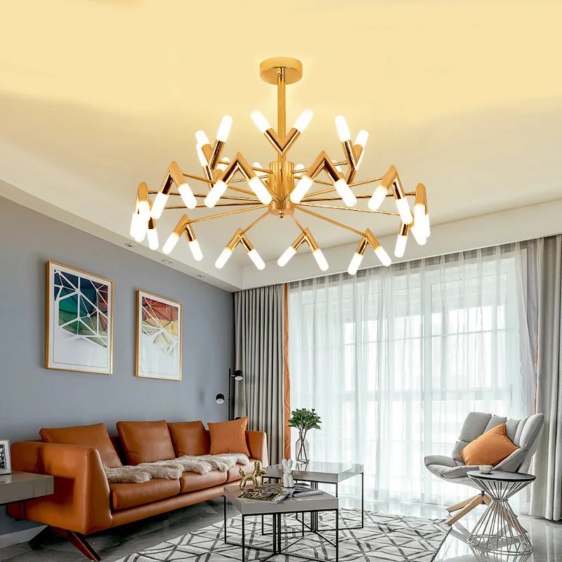 

Postmodern Simple Living Room Lighting Restaurant Dining Room Hotel Club Hall Individual Fashion Creative Atmospheric Chandelier