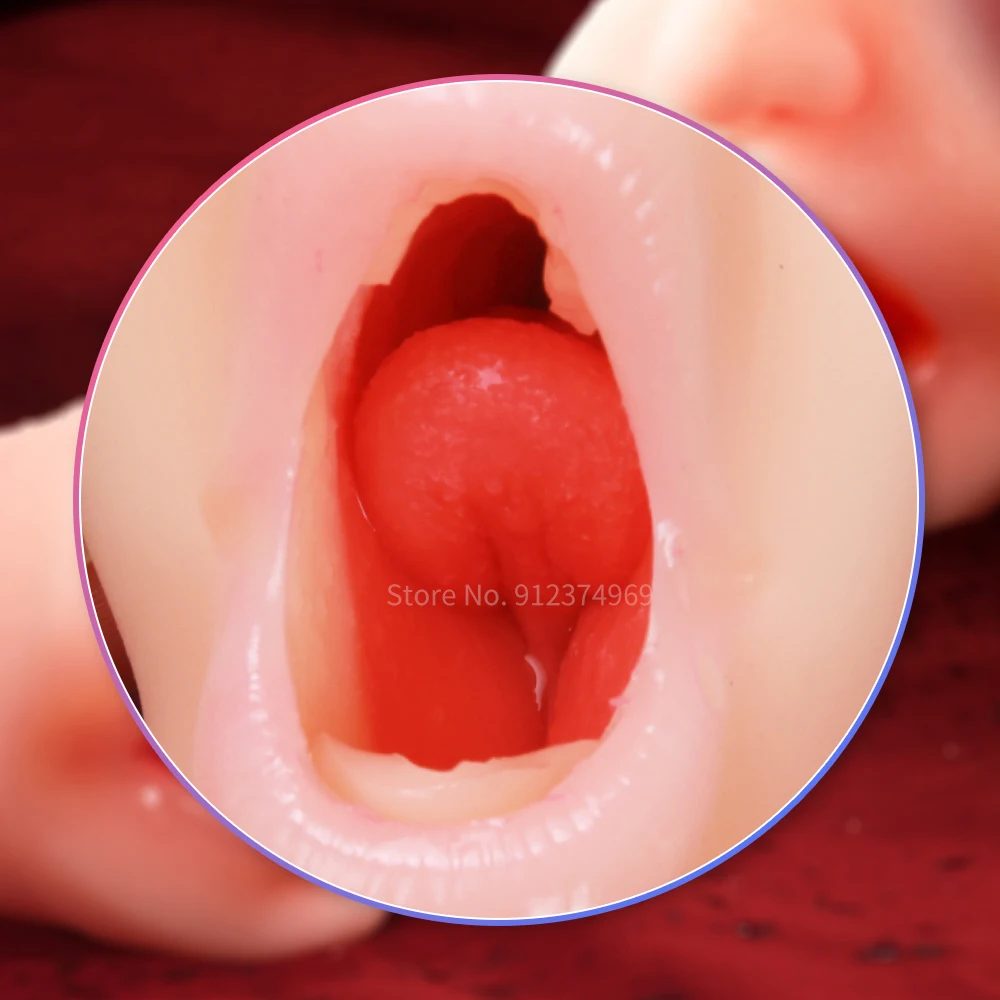 Male Masturbator Realistic Vagina Anal Silicone Soft Tight Pussy Erotic Adult Toys Penis Sex Toys For Men Masturbatings machine