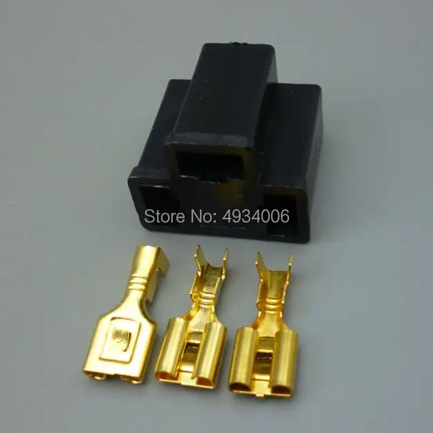 Worldgolden H4 9003 plastic connector Car Head Light Bulb Lamp Harness Socket Plug