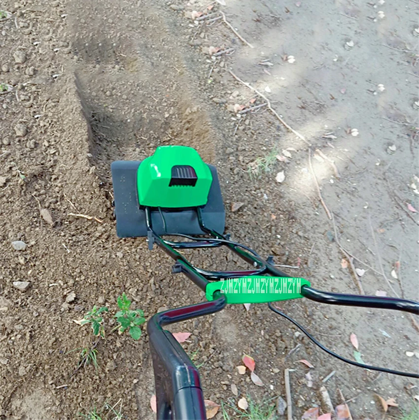 TLEG-01A Mini Tiller Electric Plough Machine Cultivator Scarifier Garden Household Soil Ploughing Digging Loosening Equipment