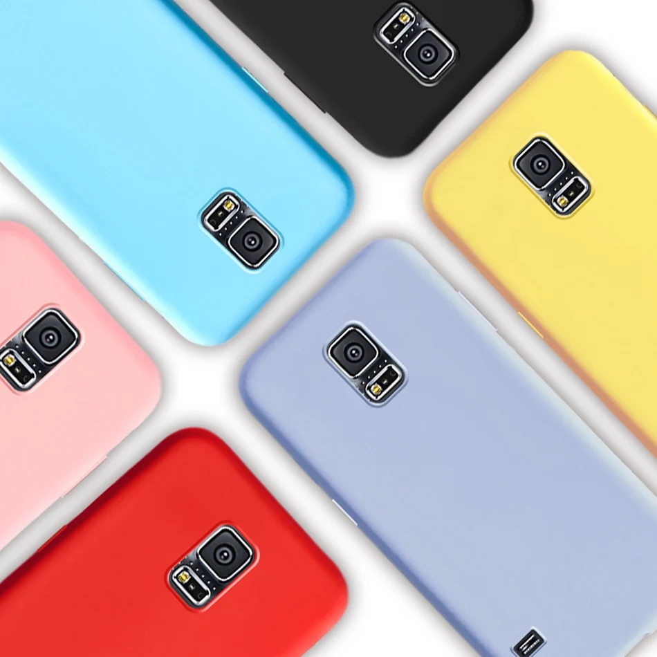 Soft Silicone Case For Samsung Galaxy S5 S 5 I9600 SM-G900F S5 Neo SM-G903F G903 S5 Duos G9006 G9006V Candy Color TPU Cover Capa