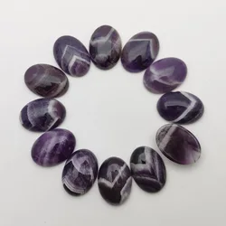 Fashion wolf teeth Amethysts natural stone beads for jewelry making 25X18MM cab cabochon charm 12Pcs/lot  wholesale