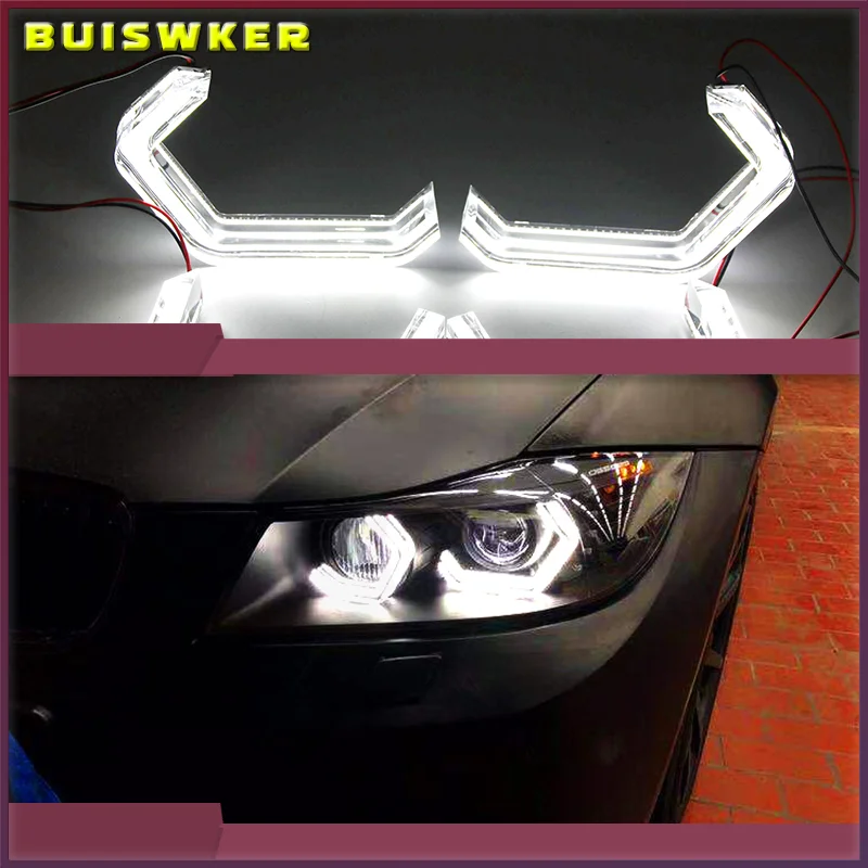 

4Pcs M4 Iconic Style LED Crystal Angel Eye Kit Eyes Kits For BMW X3 E83 F25 X5 E70 F15 F85 X6 E71 E72 Z4 E85 E86 E89