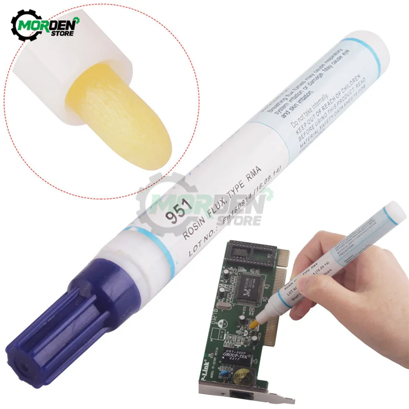 951 10ml Soldering Rosin Flux Pen Low-Solids Non-clean For Solar Cell Panel DIY Tool