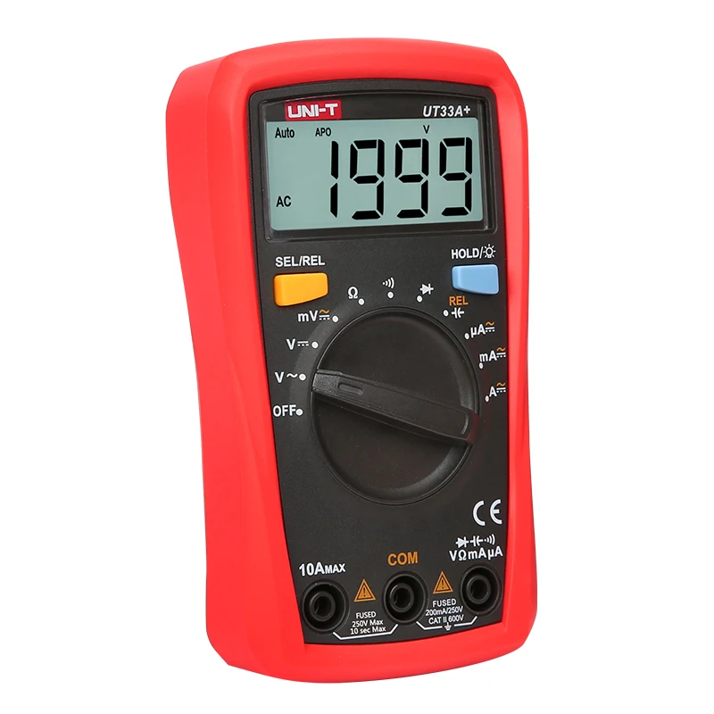 UNI-T UT33A+ UT33B+ UT33C+ UT33D+ Palm Size digital Multimeter With Capacitance/NCV/Diode test/Continuity buzzer