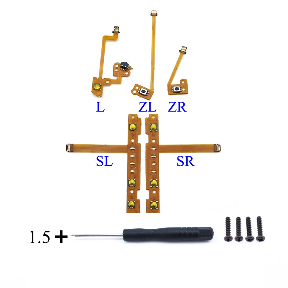 

YuXi for joy Con L/R Controller SL SR ZR ZL L Button Key Cable Repair and Replacement Parts for Nintend Switch Joy-Con