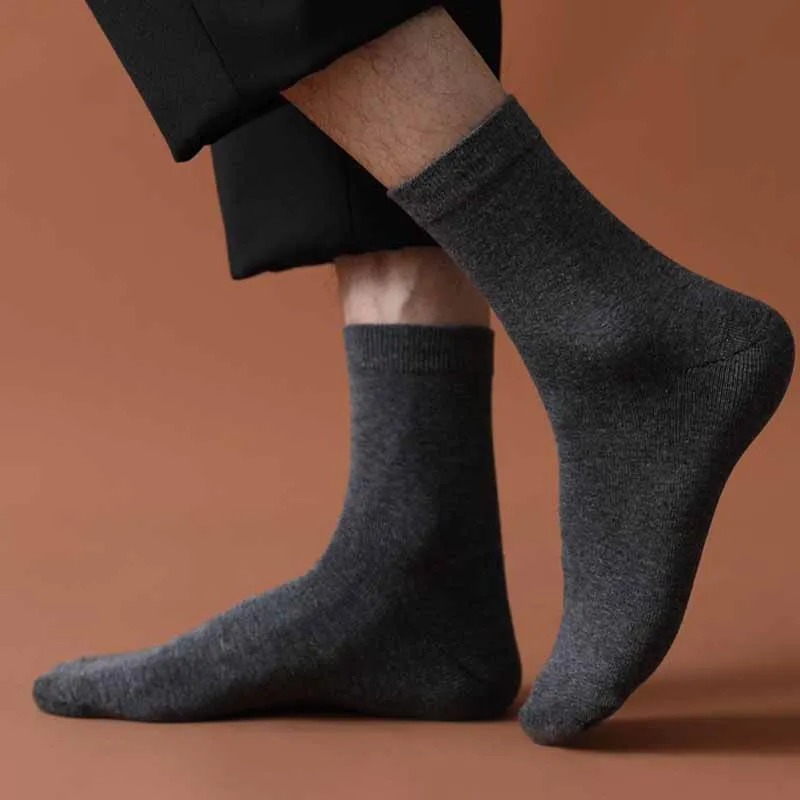 Hohe Qualität Casual männer Business Socken Baumwolle Herren Schwarz Weiß Lange Socke Männlichen Kleidung Plus Größe 42-48 sokken Oversize Sox Meia