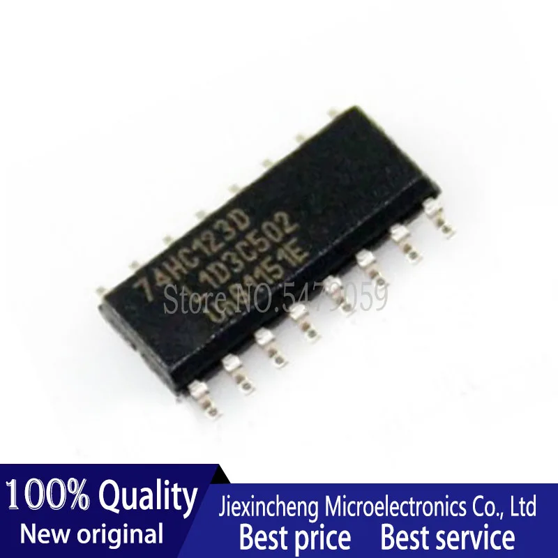 10PCS 74HC123D SOP16 74HC123 SN74HC123D SOP SMD جديد الأصلي