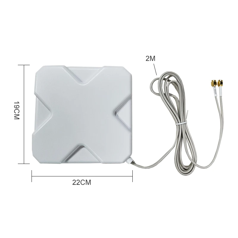 Grandwisdom 3G 4G LTE Antenna 35dbi SMA Male Connector Aerial 698-960/1700-2700Mhz IOT magnetic base 3M Clear Sucker Antena