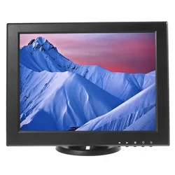 12 inch stand alone tft cctv monitor dc 12v lcd monitor with av vga hdmi input and speakers