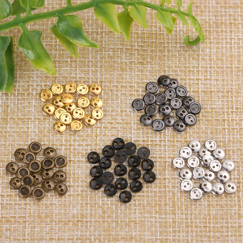 20/40/Pack 4mm Handmade Doll DIY Doll Clothes Mini Buttons Round Candy Color Buttons For Doll Toys Clothes Accessories