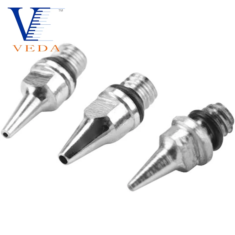 Veda-スペアエアブラシノズル,5個,0.2/0.3/0.5mm,アクセサリー,塗装機,重力供給部品