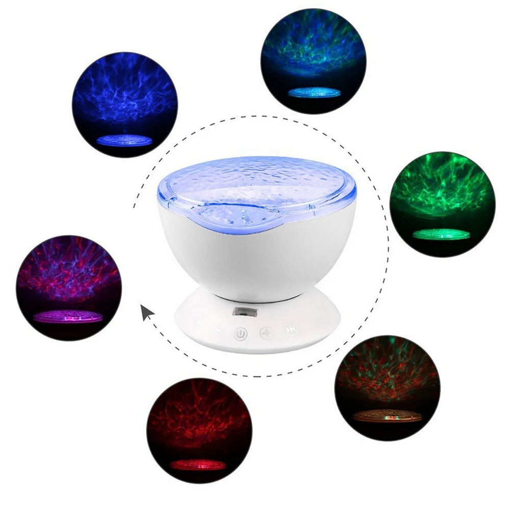 Ocean Wave Starry Sky Night Light Skylight Projector Galaxy Moon Lamp Projektor Gwiazd