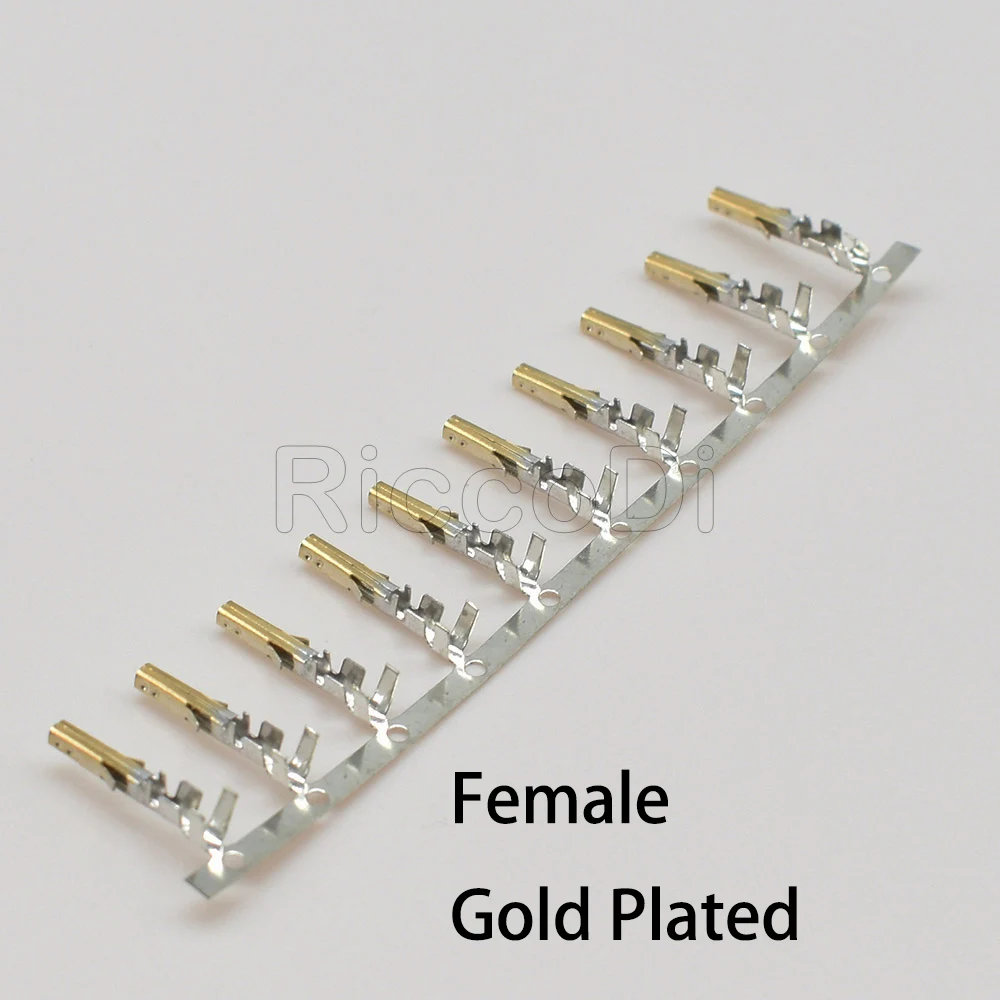 200PCS/LOT 4.2mm 5557 Computer Connector Terminals Female Needle For 6P 8P 24P Male Shell /Half Gold-plated High Foot