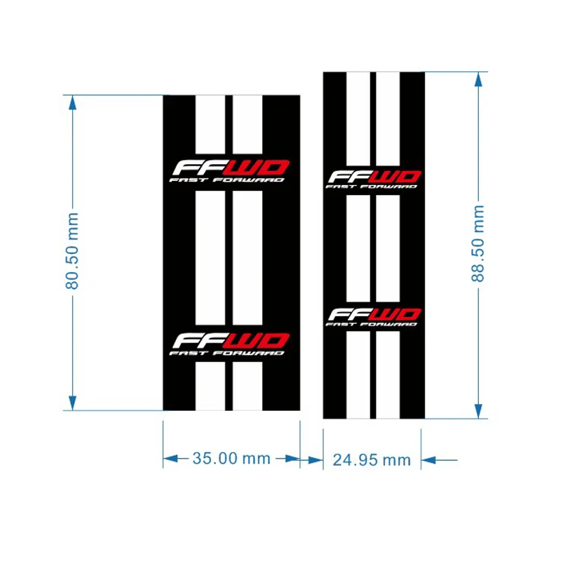 READU Bicycle Sticker FFWD Hubs stickers road bike rims hubs decals bicycle wheels hubs stickers decals