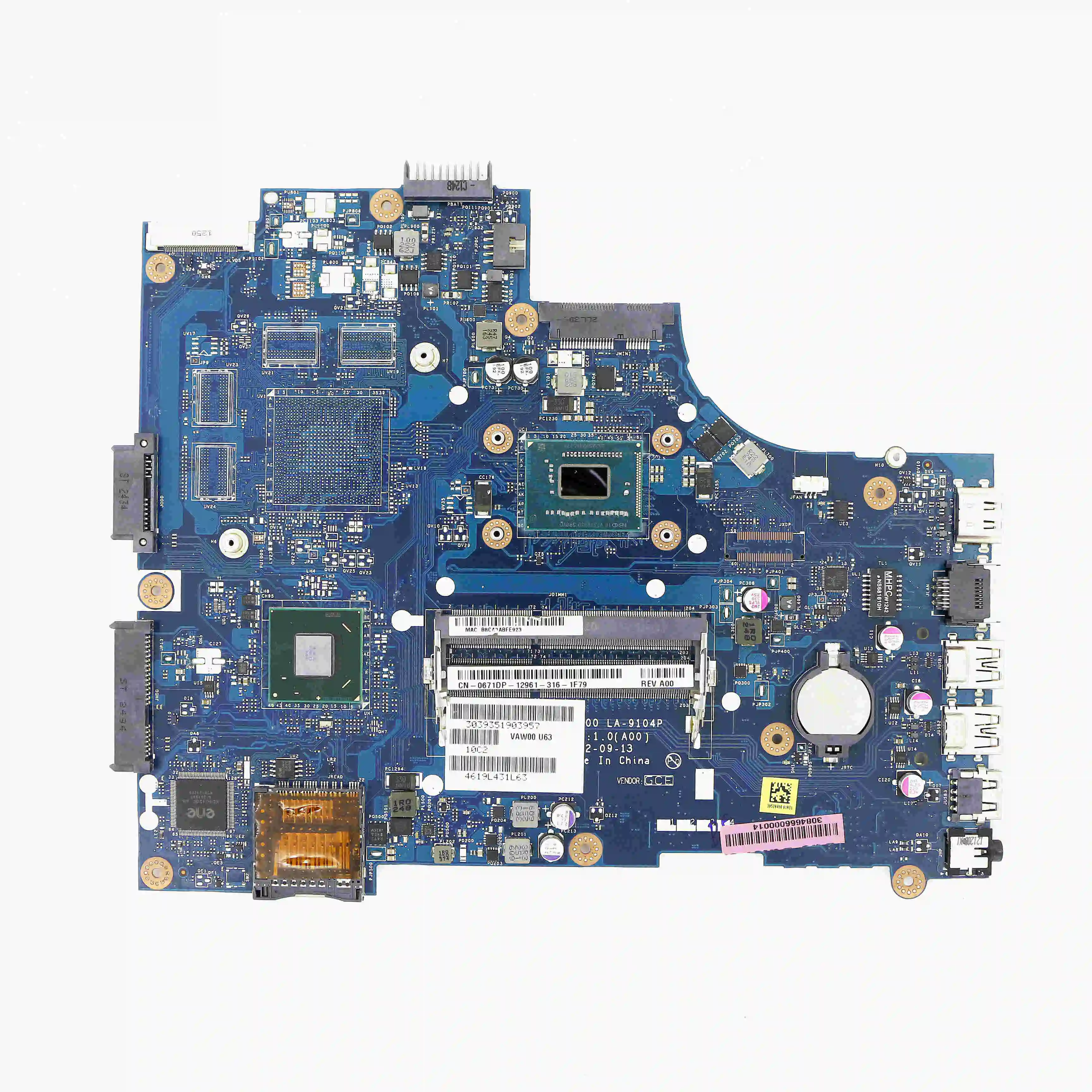 

671DP - UMA MOTHERBOARD VAW00 LA-9104P w/ 2117U 1.8GHz for Inspiron 15 3521 / 5521