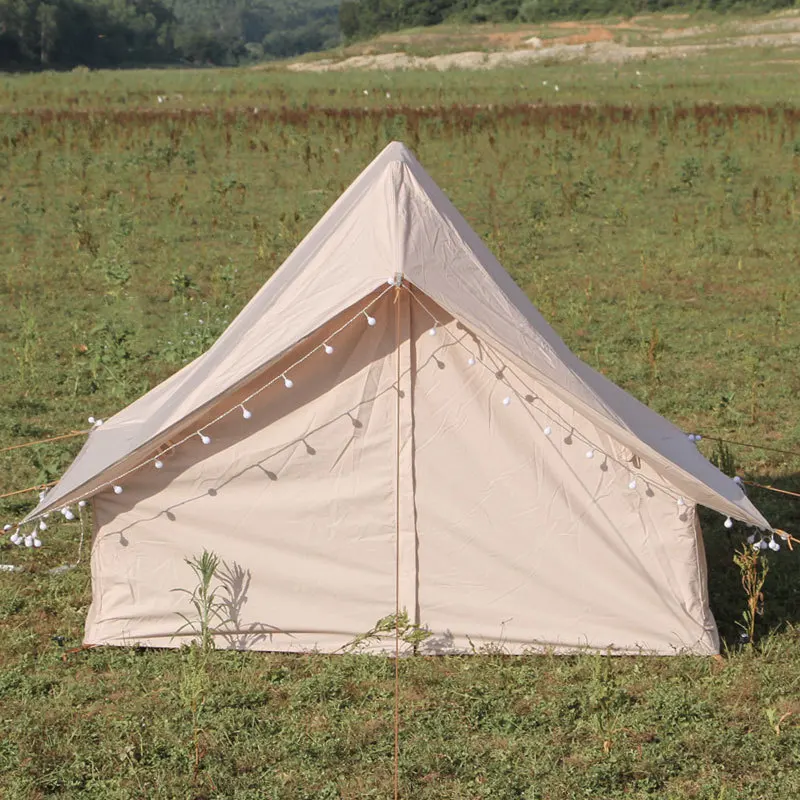 Outdoor Waterproof Aluminum Alloy Camping Tent, Cotton Hut, Double Small Room Tents, 205*155*125cm, 2 Person Use, High Quality