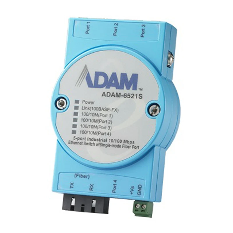 

Новый оригинальный пятно фотографии для ADAM-6521S с 4 100 Мбит/с Ethernet и 1 одномодовый оптоволоконный усилитель-преобразователь