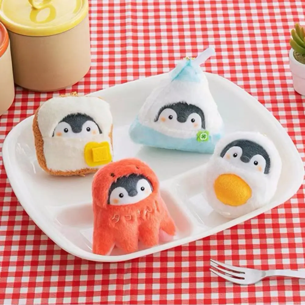 Lovely Bag Plush Pendant Exquisite Workmanship Soft PP Cotton Light Weight Soft Penguin Plush Key Chain Buckle for Kids