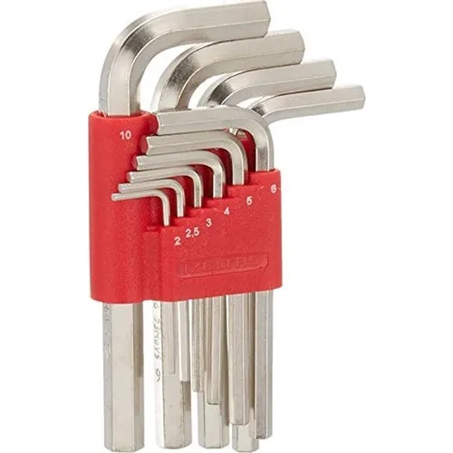 Izeltaş Allen hex Key Tool Six Corner Short Size 10 Piece