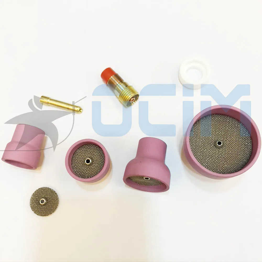 Kit de Copo de Solda de Cerâmica Mais Bico de Cerâmica de Alumina para Wp17 18 26