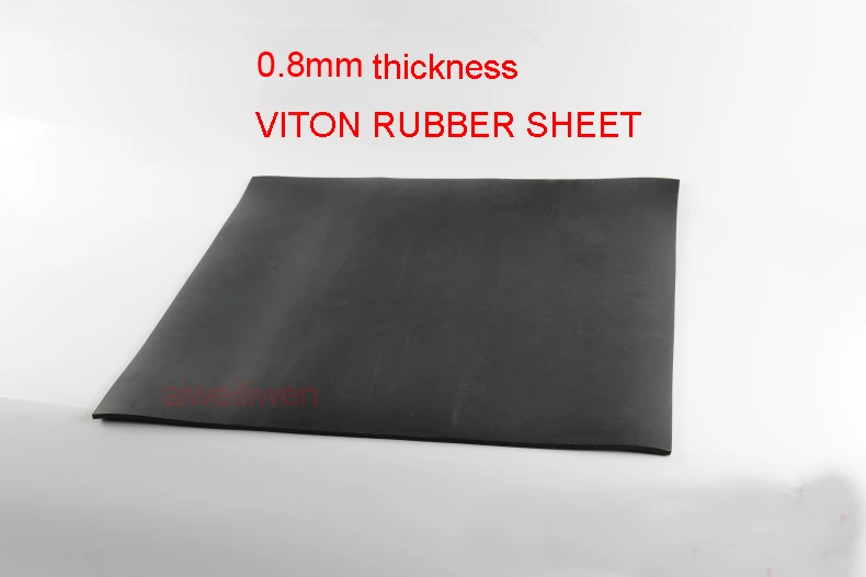 

0.8mm Fluorine rubber sheet FKM plate Aflas Rubber Sheet FPM mat Viton cushion pad acid, alkali and high temperature