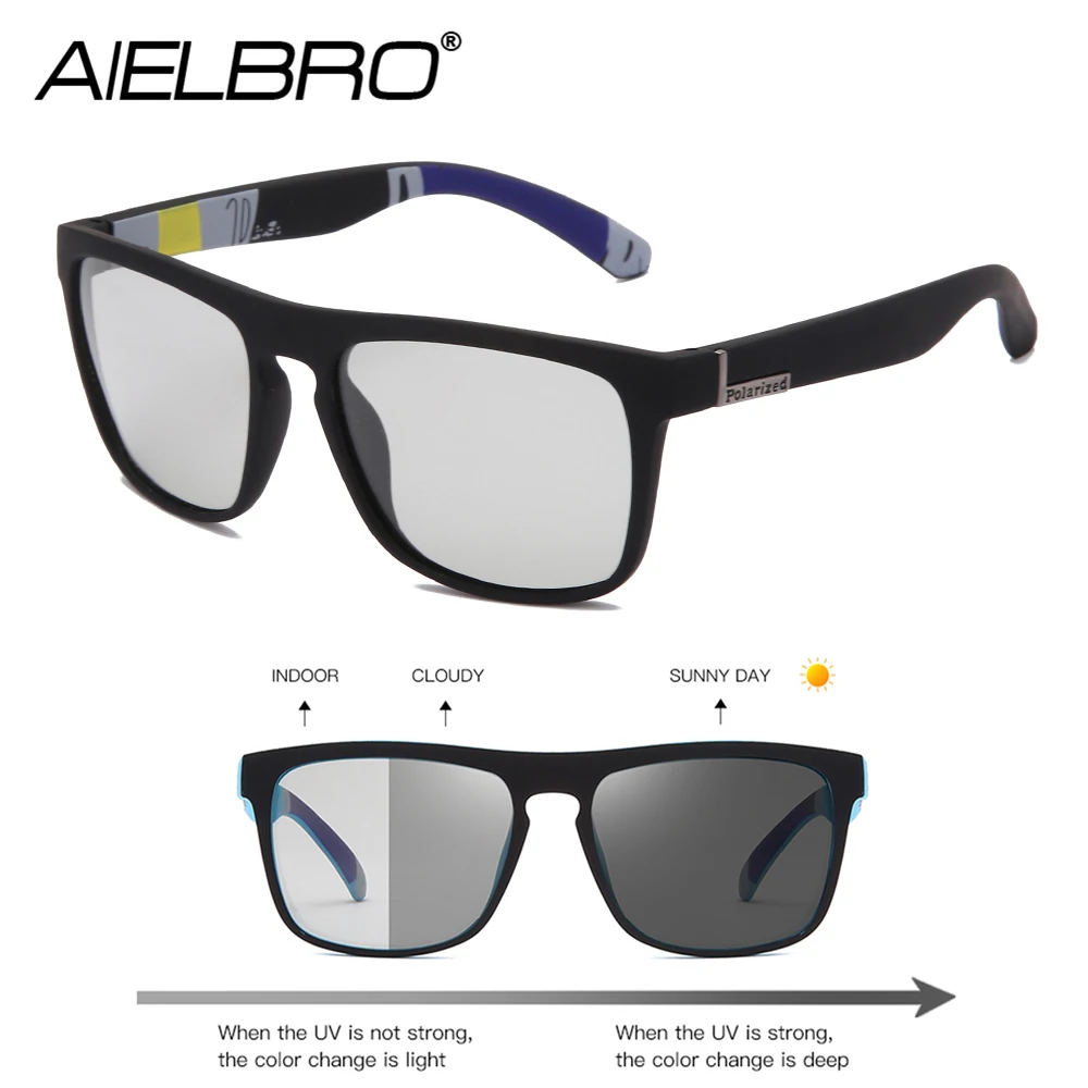 

AIELBRO Cycling sunglasses Photochromic Cycling Goggle 5 Color Man Cycling Glasses MTB Bike Bicycle Glasses oculos de ciclismo