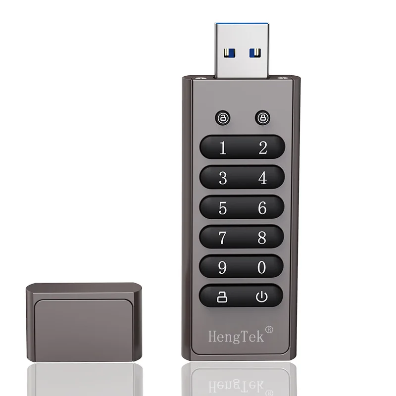 32GB/64GB/128GB/256GB 256bit Encrypted USB Drive Password Secure Flash Drive USB3.0 U Disk Support Reset/Wipe/Auto Lock Function