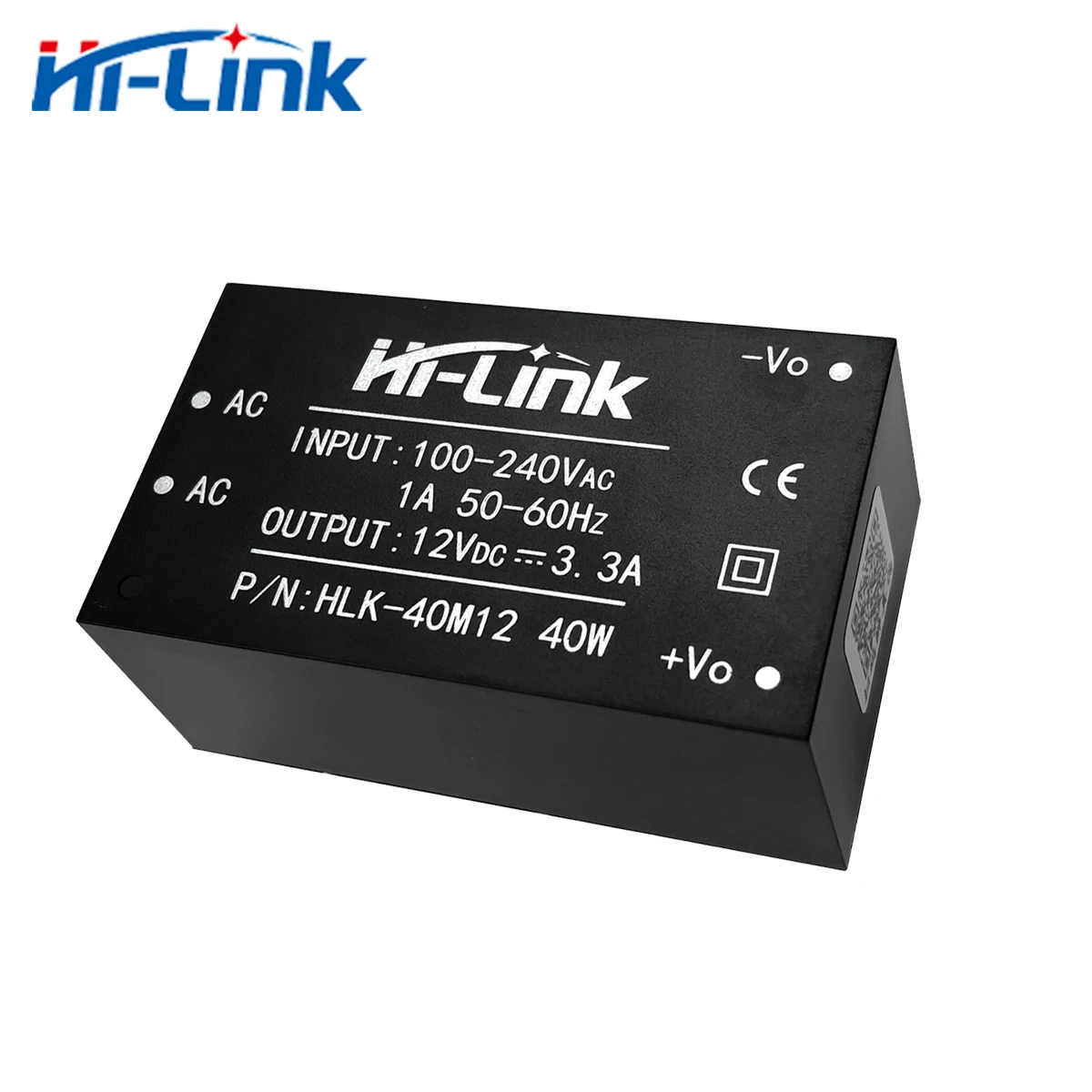 

Free shipping 50pcs 12V 40W HLK-40M12 isolated power supply module AC DC transformer