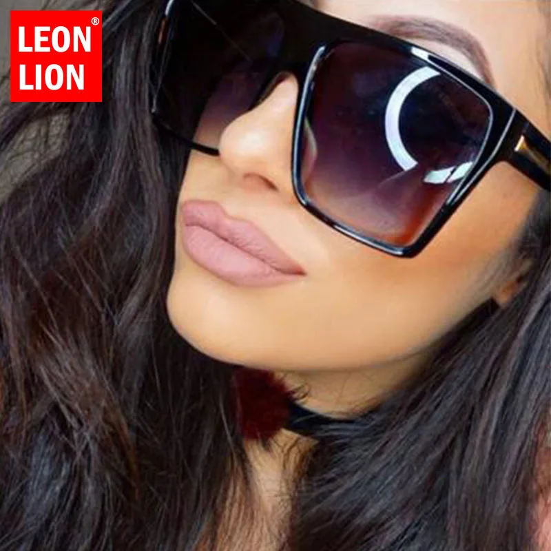 

LeonLion Oversized Square Sunglasses Women 2023 Sunglasses for Women/Men Luxury Designer Shades Glasses Women Gafas De Sol Mujer