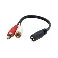 Universal RCA Kabel 3,5mm Jack Stereo Audio Kabel Weiblichen zu 2RCA Männlichen Buchse zu Kopfhörer 3,5 AUX Y Adapter für DVD Ve