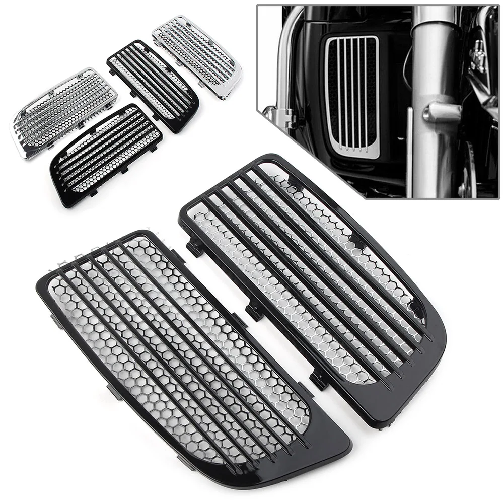 Motorcycle Lower Fairing Radiator Screen Guard Grills Trim For Harley CVO Electra Road Glide Ultra Limited FLHTK FLHXSE FLTRU