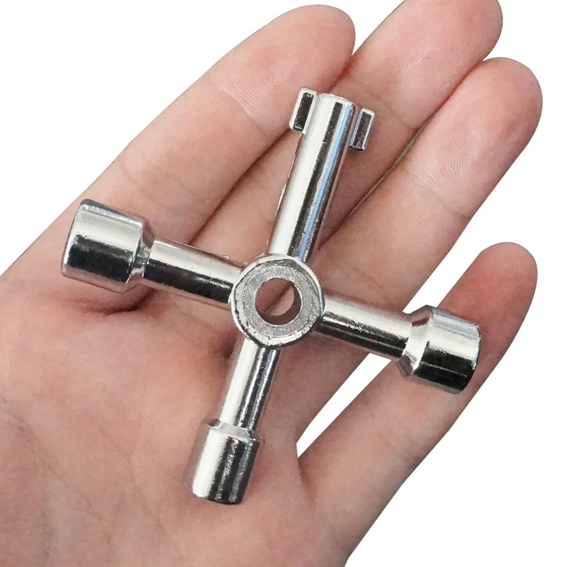 Stainless Steel Triangle/Square Universal Cross Triangle Key for Train Electrical Elevator Cabinet Valve Opening