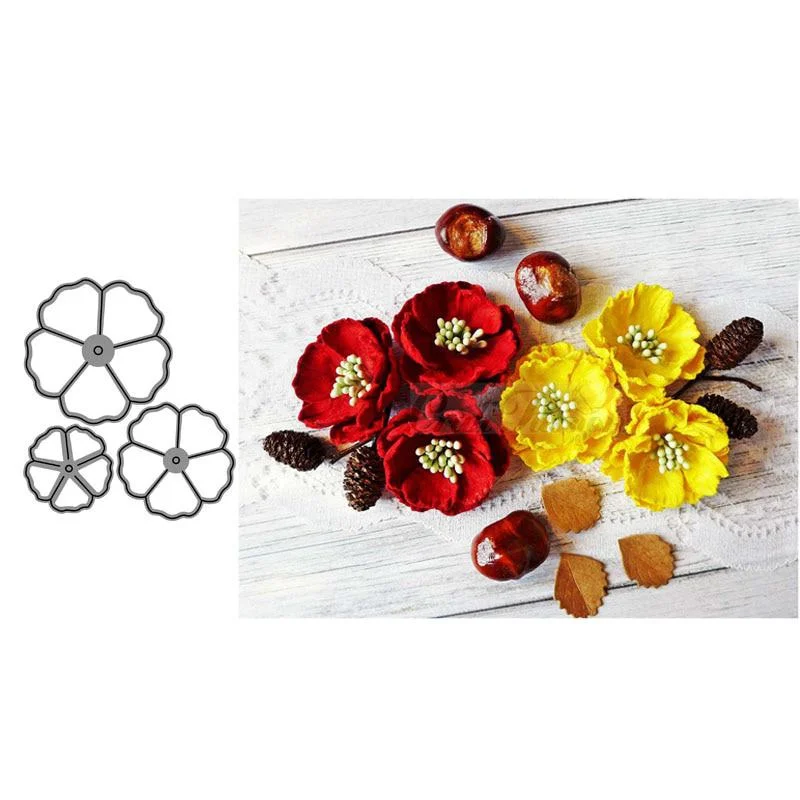 Metal Cutting Dies Cut Die Mold FLOWERS Scrapbook Paper Craft Knife Mould Blade Punch Stencils
