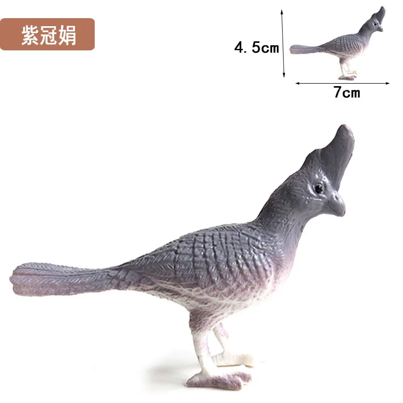 Home Decor Beeldjes Miniaturen Pvc Plastic Gesimuleerde Rubber Vliegende Vogel Zwaan Gans Eagle Papegaai Pauw Uil Model Speelgoed