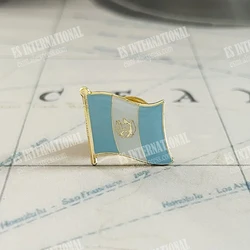 Guatemala National Flag Lapel Pins Crystal Epoxy Metal Enamel Badge Paint Brooch Souvenir Suit Personality Commemorative Gifts