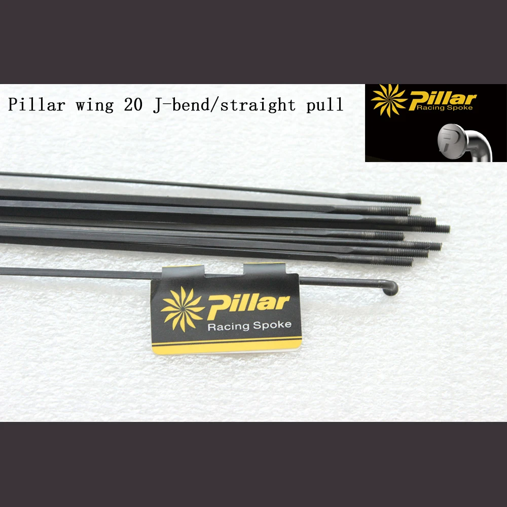 Super Light 4.3g Pillar wing 20 With J-hook Spoke Or Straight Pull Spoke For Road Bike MTB Bike