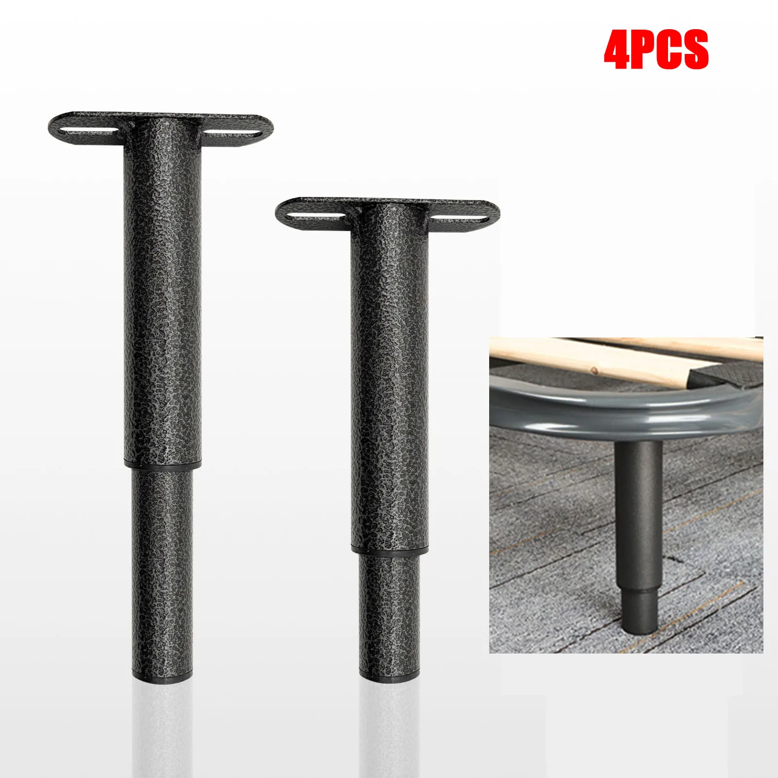 4PCS Telescopic Frame Bed Foot Metal Furniture Legs Adjustable Furniture Feet For Glass  Sofa Chest Of Drawers Coffee Tea Table