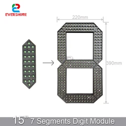 15 Inch Led Segment Waterdichte Digitale Nummer Module Voor Outdoor Tankstation Ultra Helderheid Grote Digitale Display