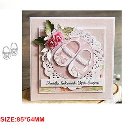 New Arrival metalowe buty dla dzieci wykrojniki dla 2021 troquele Scrapbooking wózek szablony tłoczenie tworzenie kartek Craft