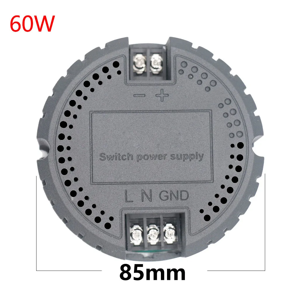 Driver LED AC200-240V a DC12V 5a 8A 12a luci 60W 100W 150W Driver rotondo per alimentatore LED trasformatori 12V per luce a LED