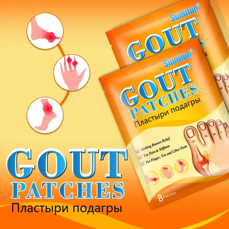 8/24Pc Sumifun Gicht Behandlung Patch Arthritis Rheuma Schmerzen Erleichterung Aufkleber Finger Toe Bunion Schwellungen Schmerzen Gesundheit Pflege gips