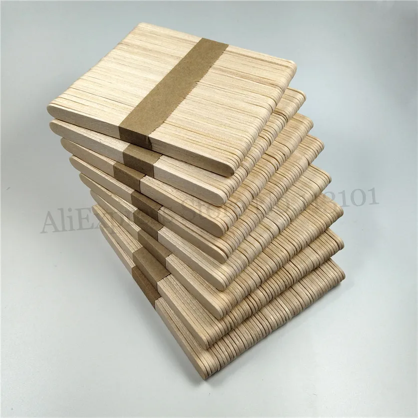 400 In 1 Ice Pop Popsicle Stick Birch Wood Craft DIY Sticks Length 114mm 8 Lots (50pcs/Lot)