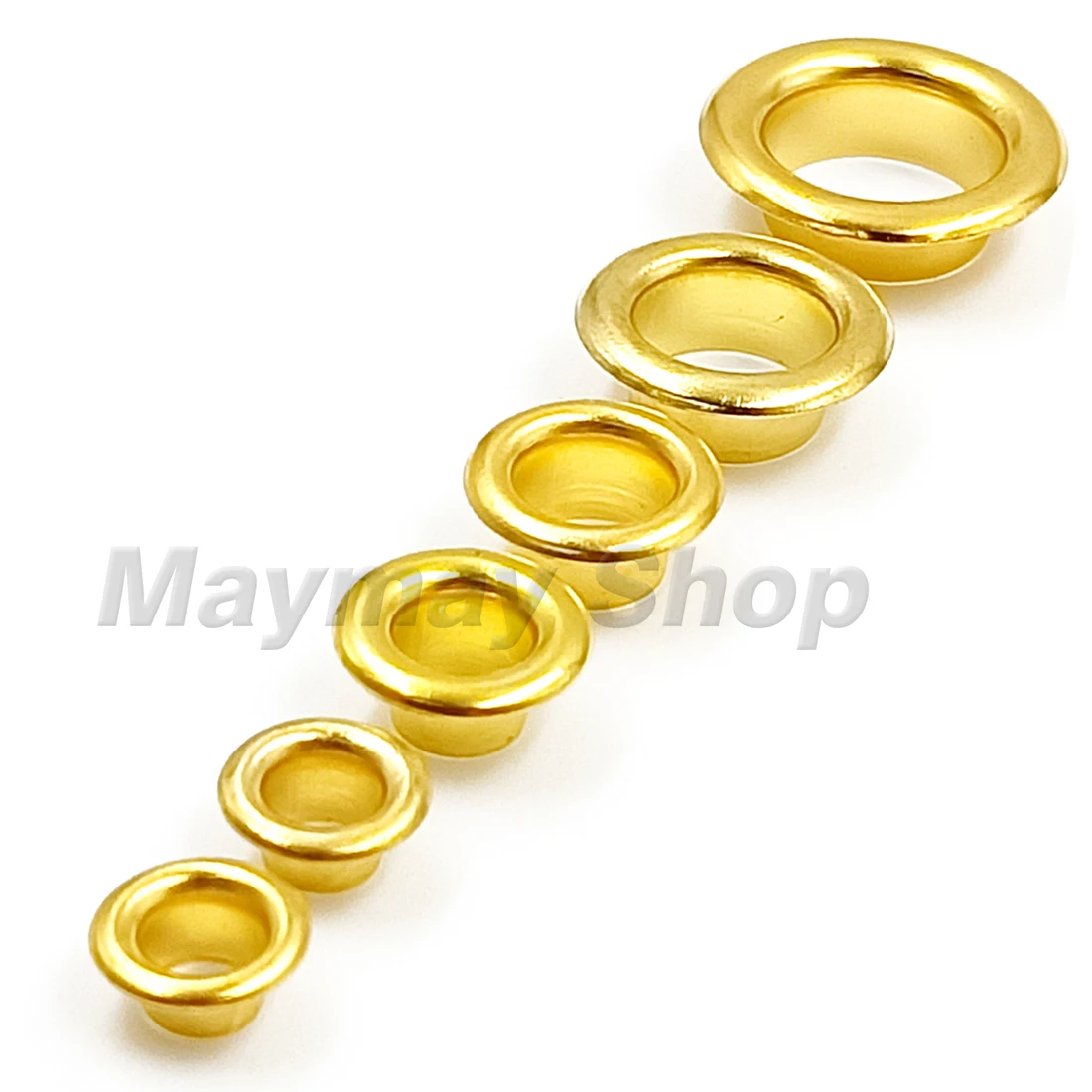 100Pcs Gold Color Hole Metal Eyelets Grommets with Washer For Leathercraft Diy Accessories Clothes Cap Bag Tags Shoes Belt