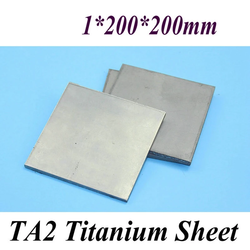 

1*200*200mm Titanium Sheet UNS Gr1 TA2 Pure Titanium Ti Plate Industry or DIY Material