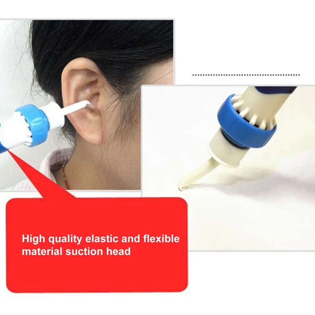 Ear Wax Removal Kit Ear Cleaner Portable Automatic Electric Vacuum Ear Wax Earwax Remover Ear-Pick Clean Tools Set