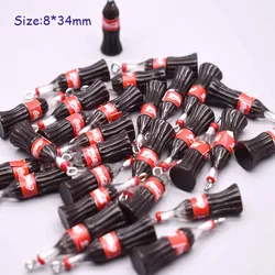 10PCS 8*34MM Cute Resin Bottle Charms Pendants Handmade Accessories Jewelry DIY Earring Necklace Keychain