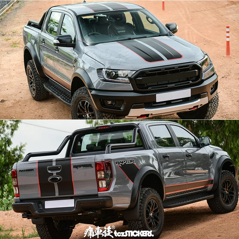 

Наклейки на автомобиль для Ford Ranger Raptor X, модное индивидуальное украшение для кузова, специальные наклейки, аксессуары