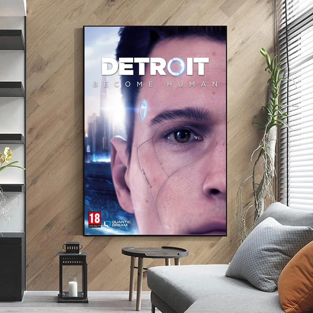 Detroit Become Human Game Poster Home Wall Painting Decoration (No Frame)