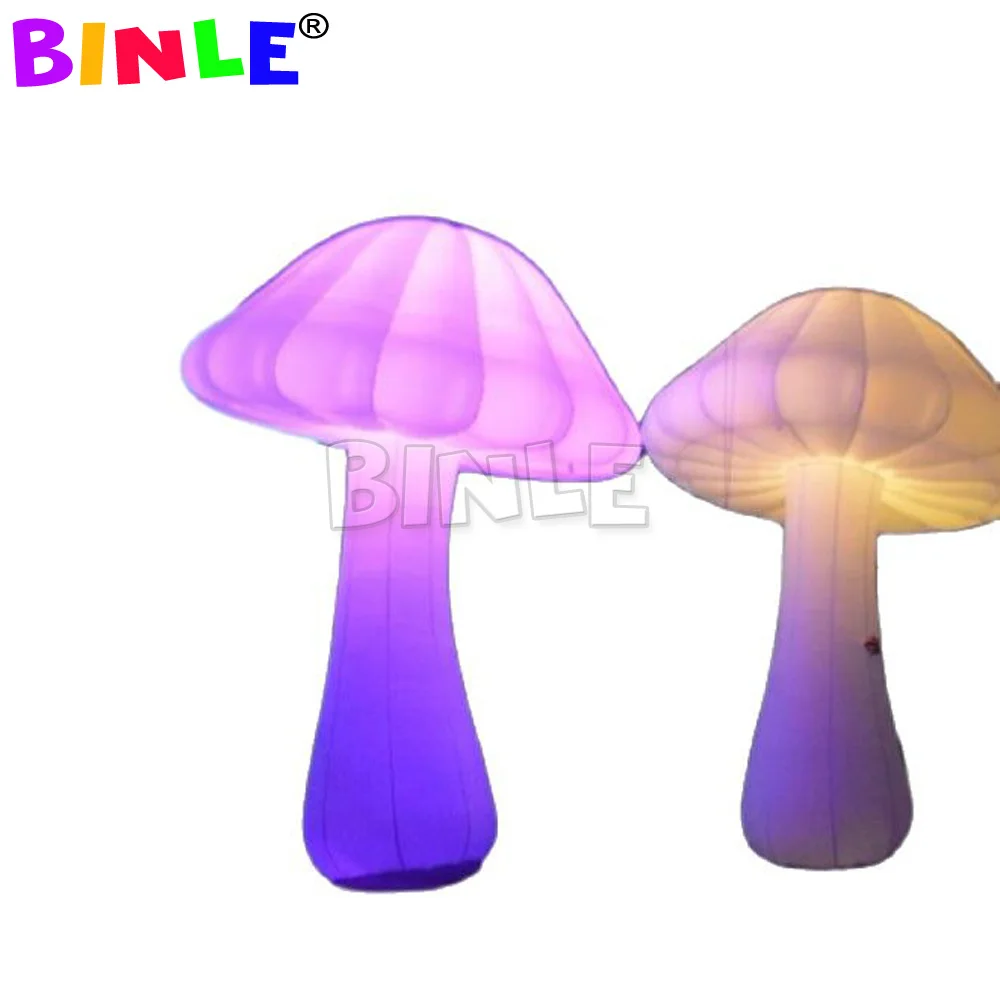 Bestselling Web Celebrity Giant White Inflatable LED Mushroom  With Colorful Lights Advertising Party Festival Event In 2022